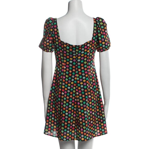 HVN Dylan Tropical Fish Print Minidress - Picture 3 of 9